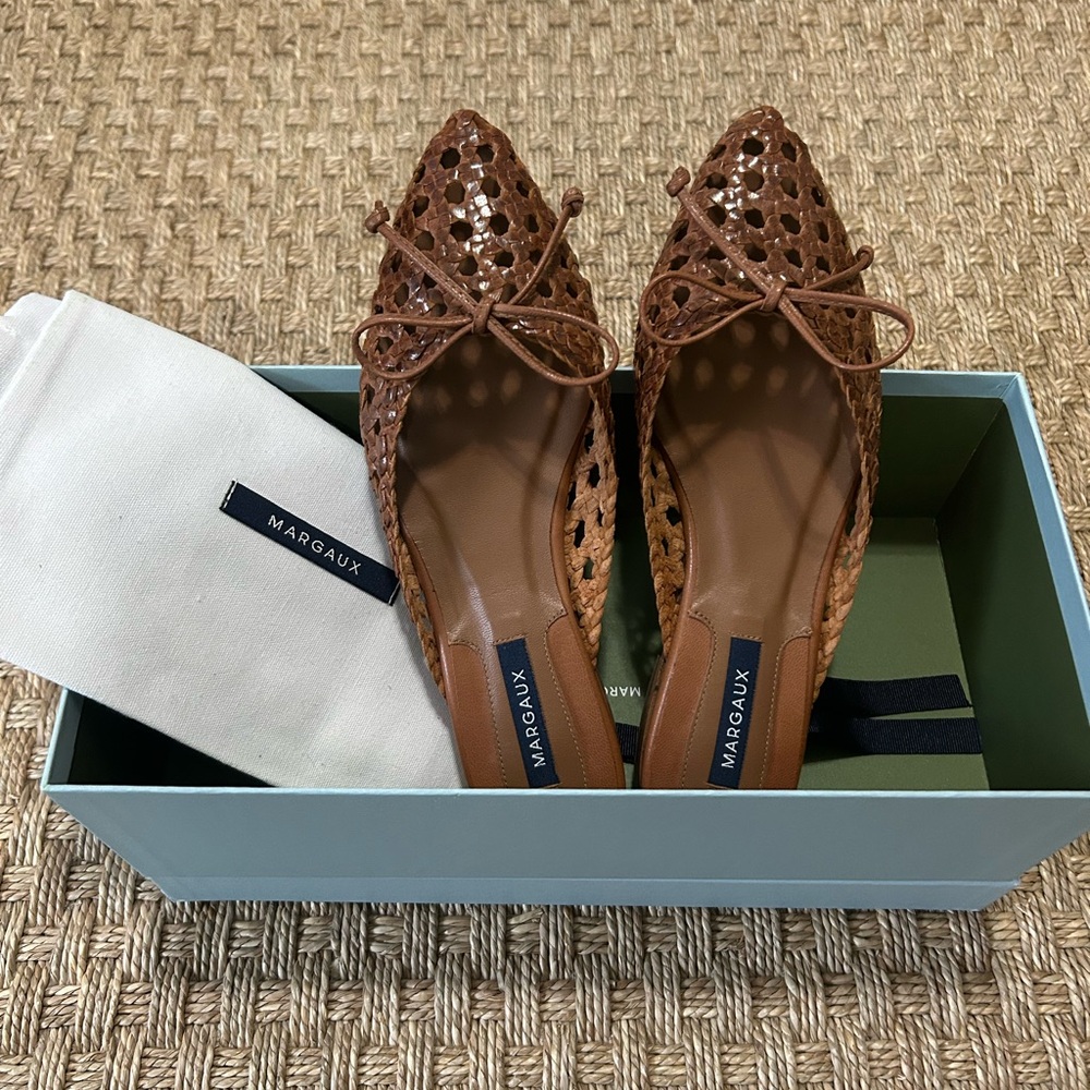 NEW Margaux - The Ballet Mule - Saddle Woven Leather - Picture 6 of 6